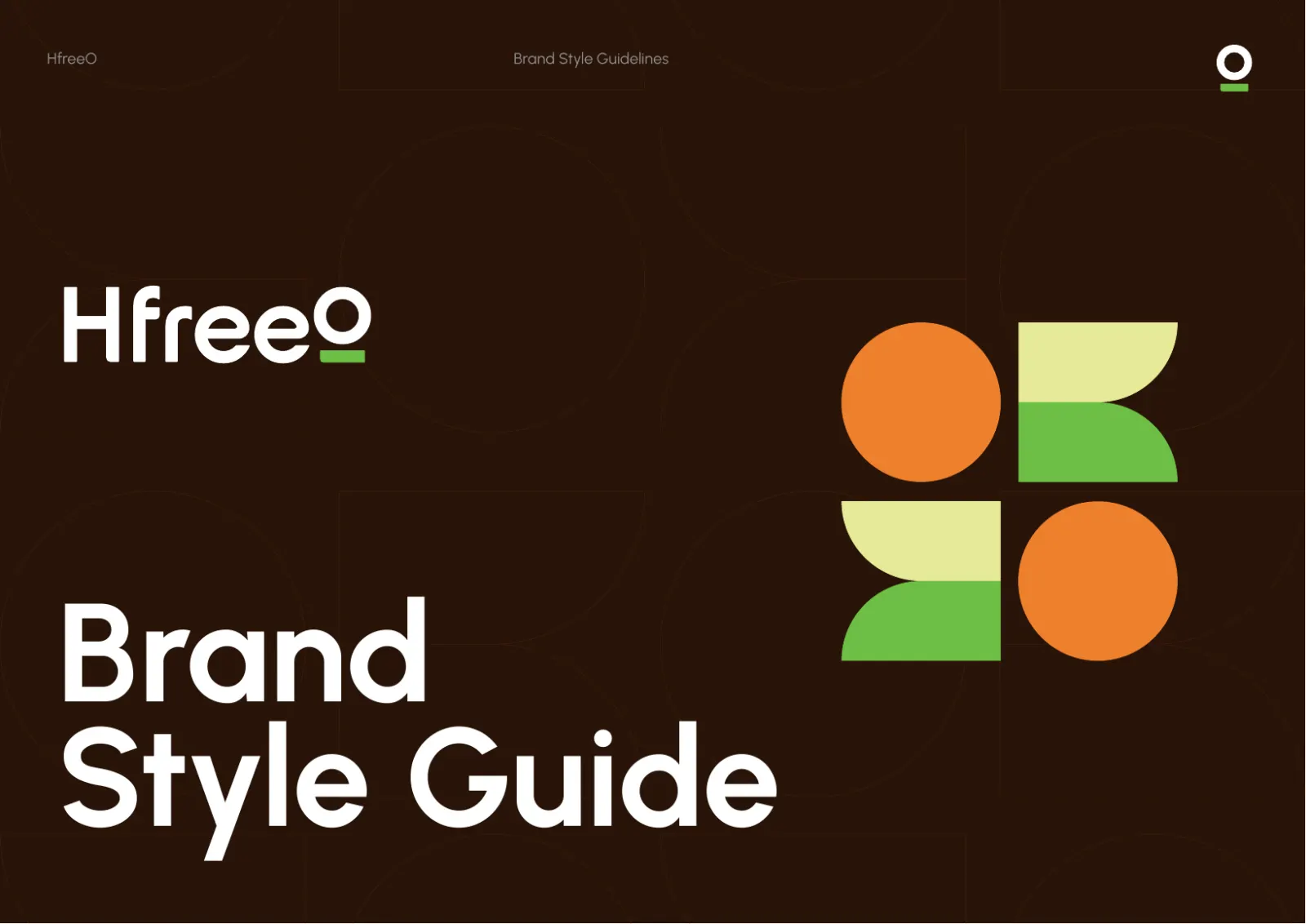 HfreeO brand style guide cover